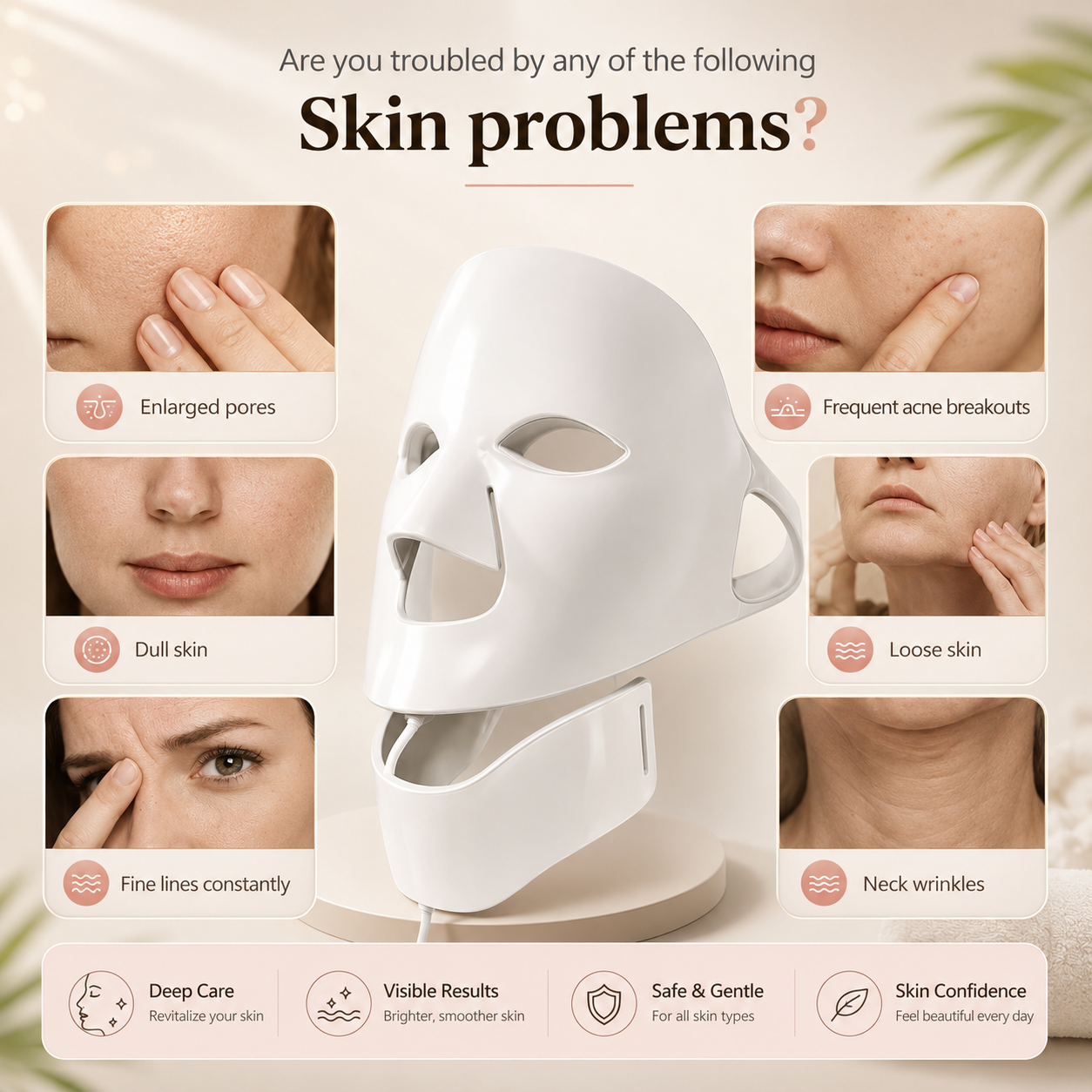 LumiGlow LED Beauty Mask